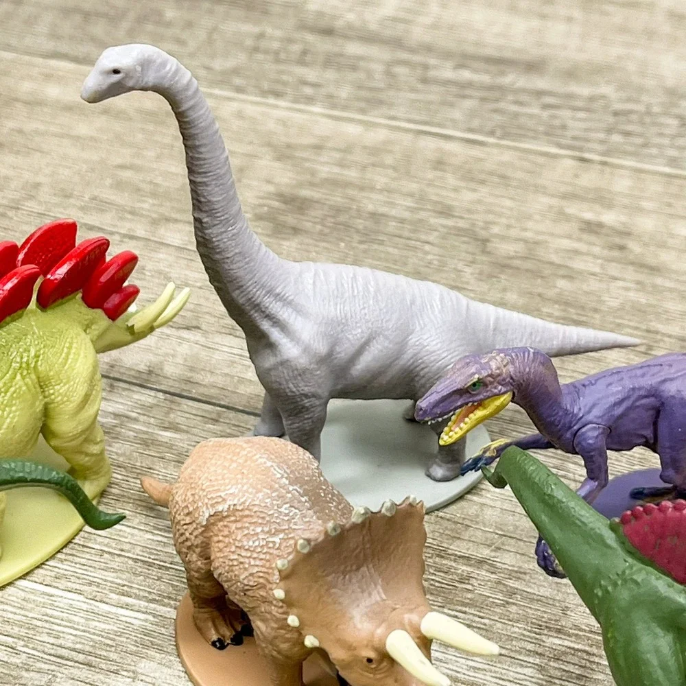 Phidal Dinosaur Figurine Lot of 12 T-Rex Stegosaurus Brachiosaurus Toy Figures